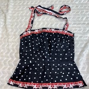 WHBM bustier top with Halter straps 0